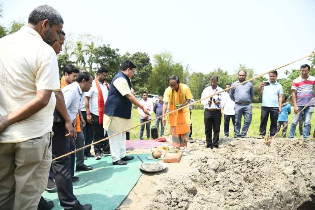 CEM Pramod Boro lays foundation stone for community training centre pic 2