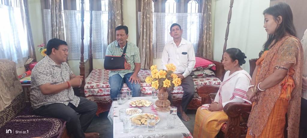 CEM Pramod Boro meets family members of Ramesh Narzary