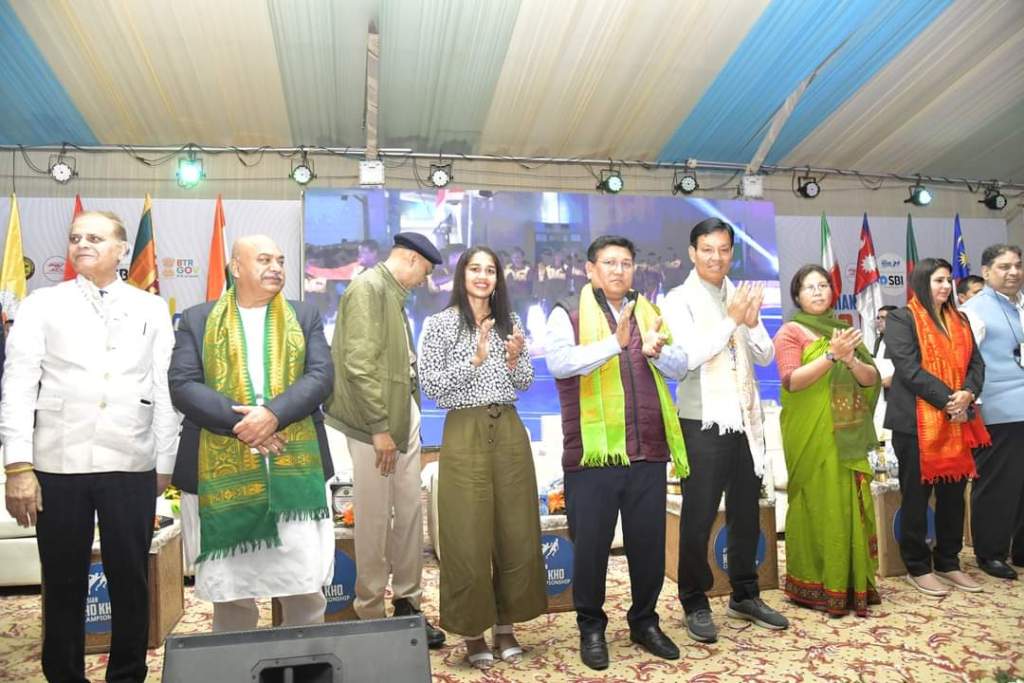 Dignitaries at opening ceremony of asian kho kho championship