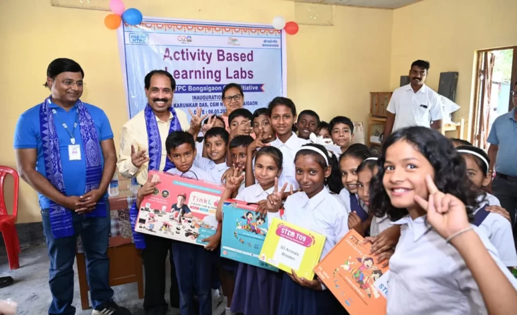 NTPC Bongaigaon donates activity based learning lab materials to nearby school