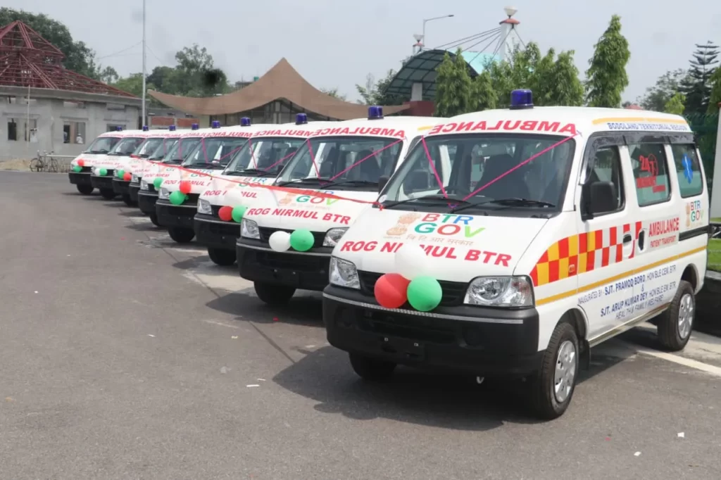 Ambulances & Sarga Yatra distributes in Kokrajhar 1