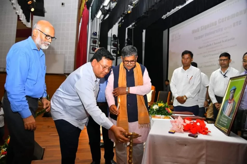 BTR Govt signs MoU with Tezpur University 1