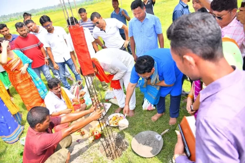 CEM Pramod Boro lays foundation stone for Rice Mill in Kokrajhar 1