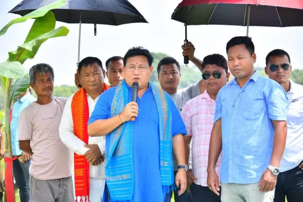 CEM Pramod Boro lays foundation stone for Rice Mill in Kokrajhar 2