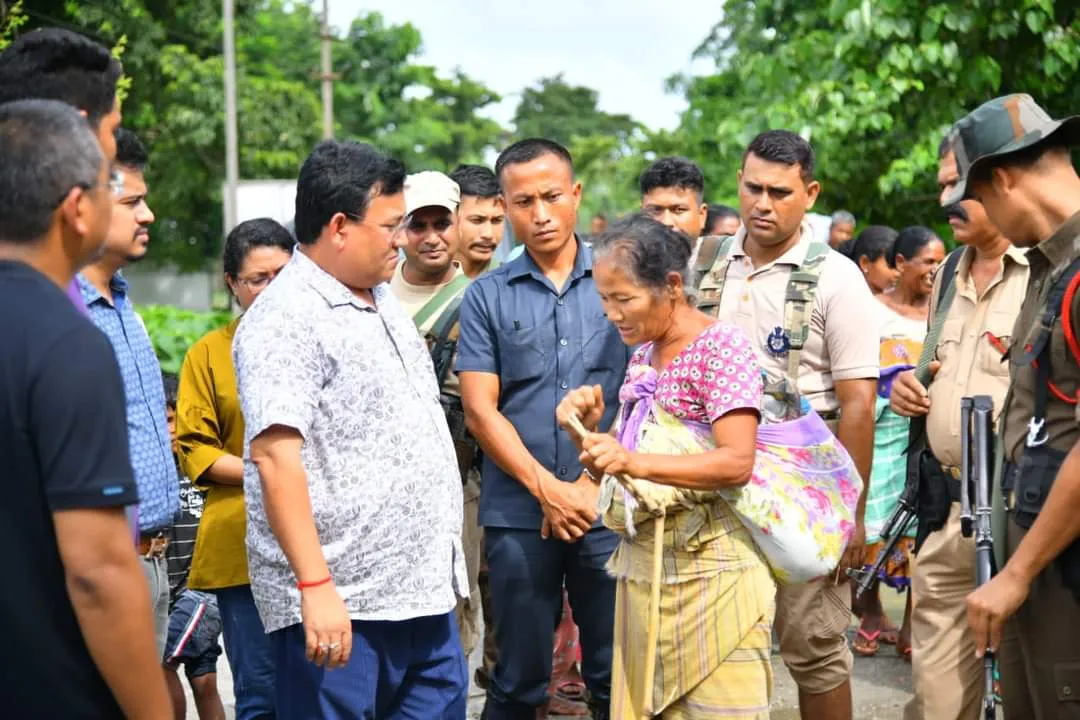 CEM Pramod Boro visits flood affected areas in Chirang