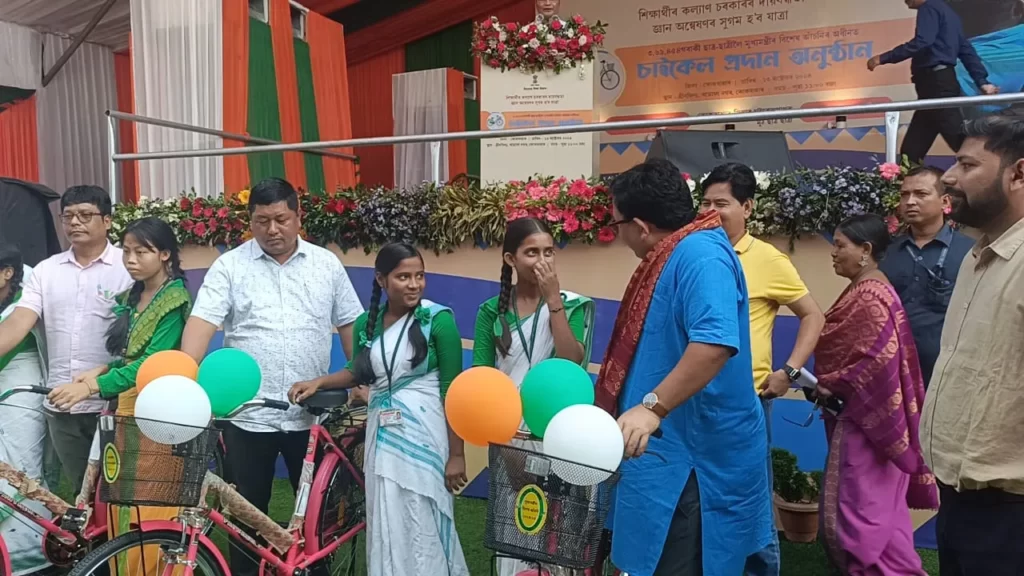 CEM Boro distributes Bicycles in Kokrajhar