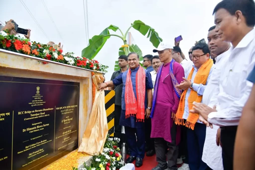 CM Sarma inaugurates RCC bridge in Tamulpur 1