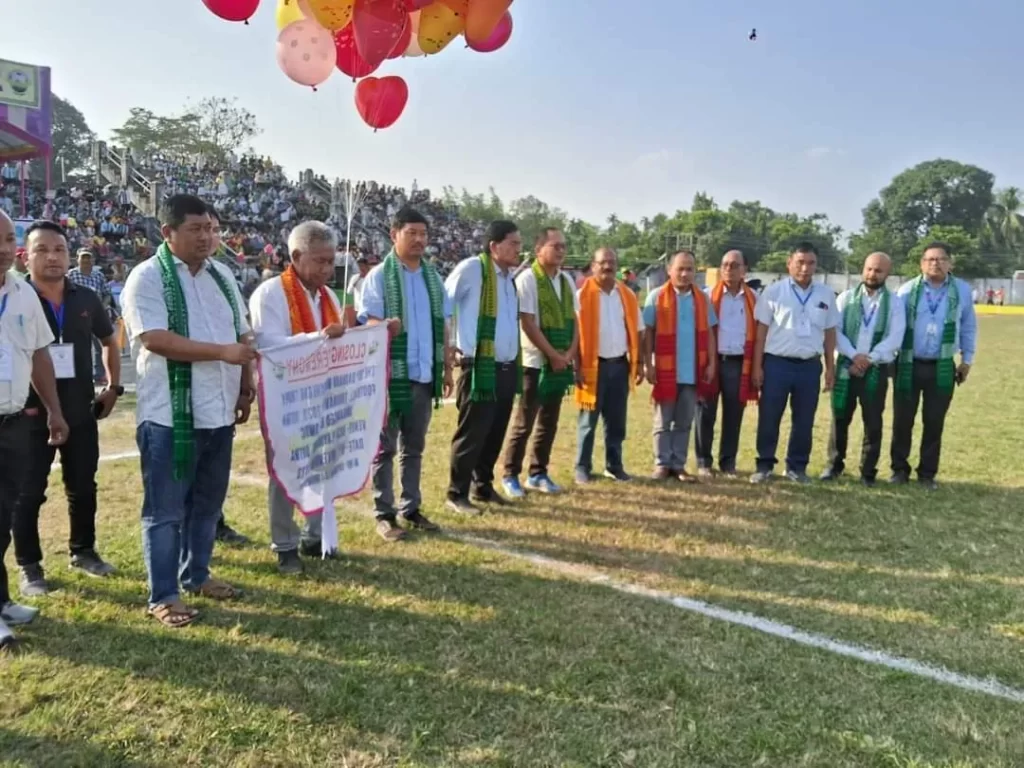 Udalguri sports club lifts Daoharu Mungkhlong football trophy 1