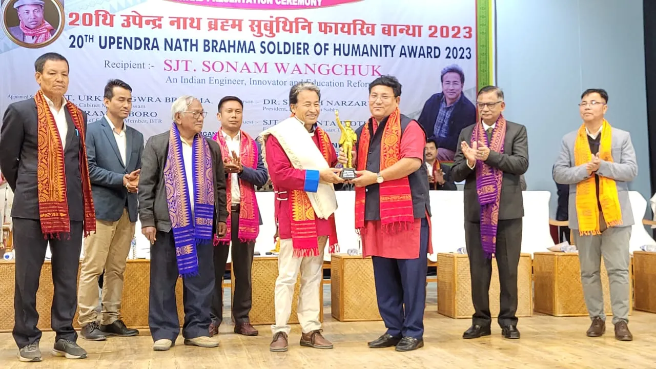 Sonam Wangchuk conferred UNB soldier of humanity award