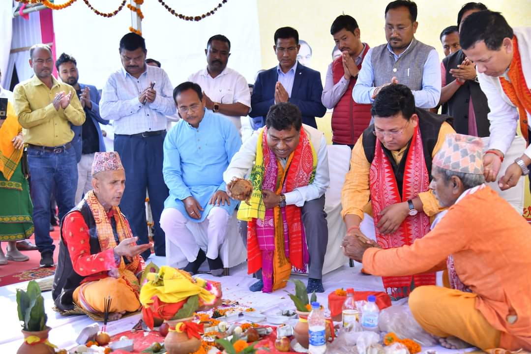 Union Minister Rameswar Teli lays foundation stone for POL & LPG facility in Chirang