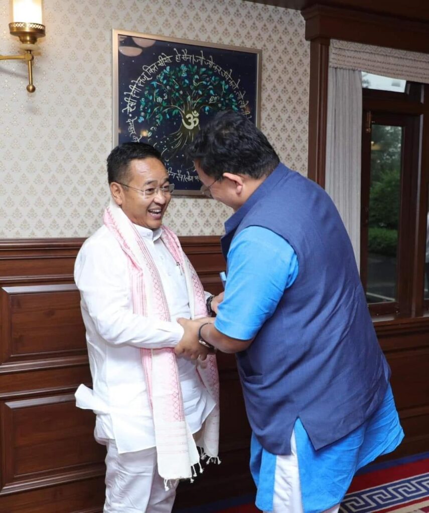 CEM Pramod Boro visits Sikkim CM Tamang