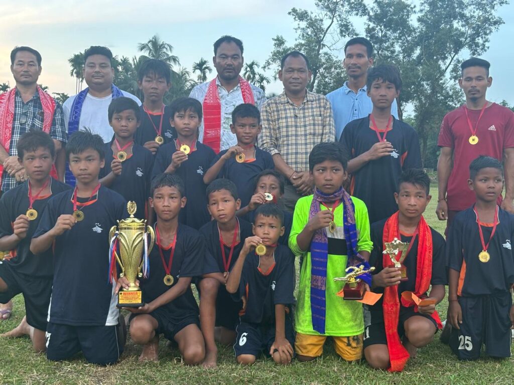 Ghoskata unit lifts trophy in football tournament