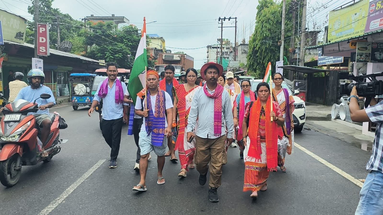 Tipra Motha’s ‘Historic March to Delhi’ reached in Kokrajhar